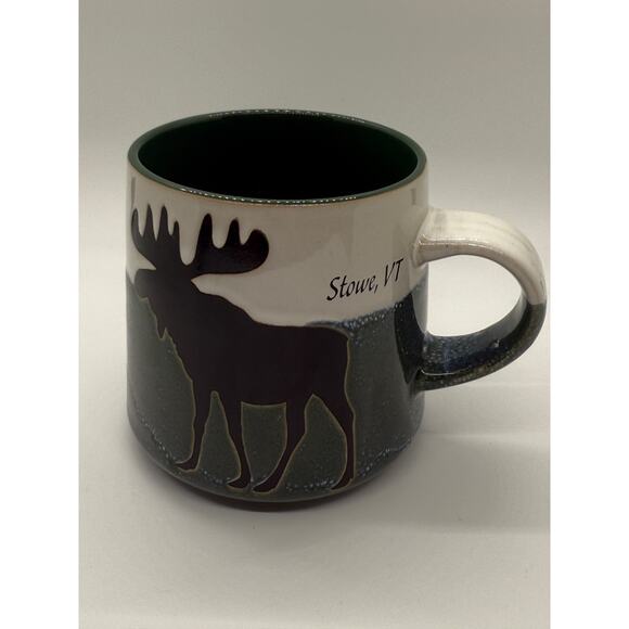 Cape Shore Stoneware Glazed Artisan Moose Mug Stowe VT - Picture 1 of 8